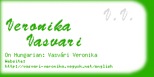 veronika vasvari business card